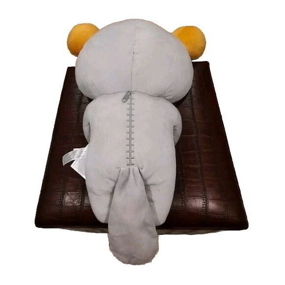 Rilakkuma Gray Otter Sanrio Round 1 & Toreba Plush UFO Catcher 16" NEW With Tags - Picture 5 of 5